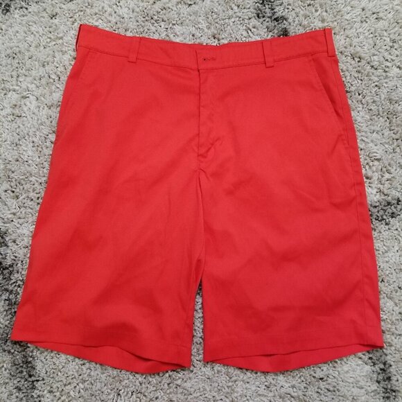 Nike Golf Men Tour Performance Dri-Fit Shorts Size 34 -MISSING BUTTON- - Picture 1 of 7